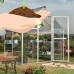 Palram Hybrid Greenhouse, 6' x 14', Silver   555918607